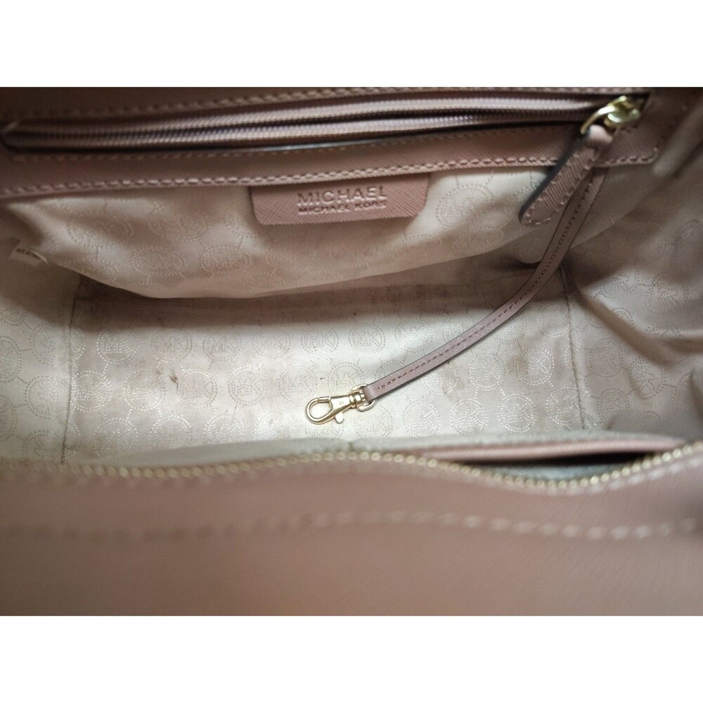 MICHAEL Michael Kors Selma Stud Medium Top Zip Leather Satchel Handbag Luggage - Picture 16 of 16